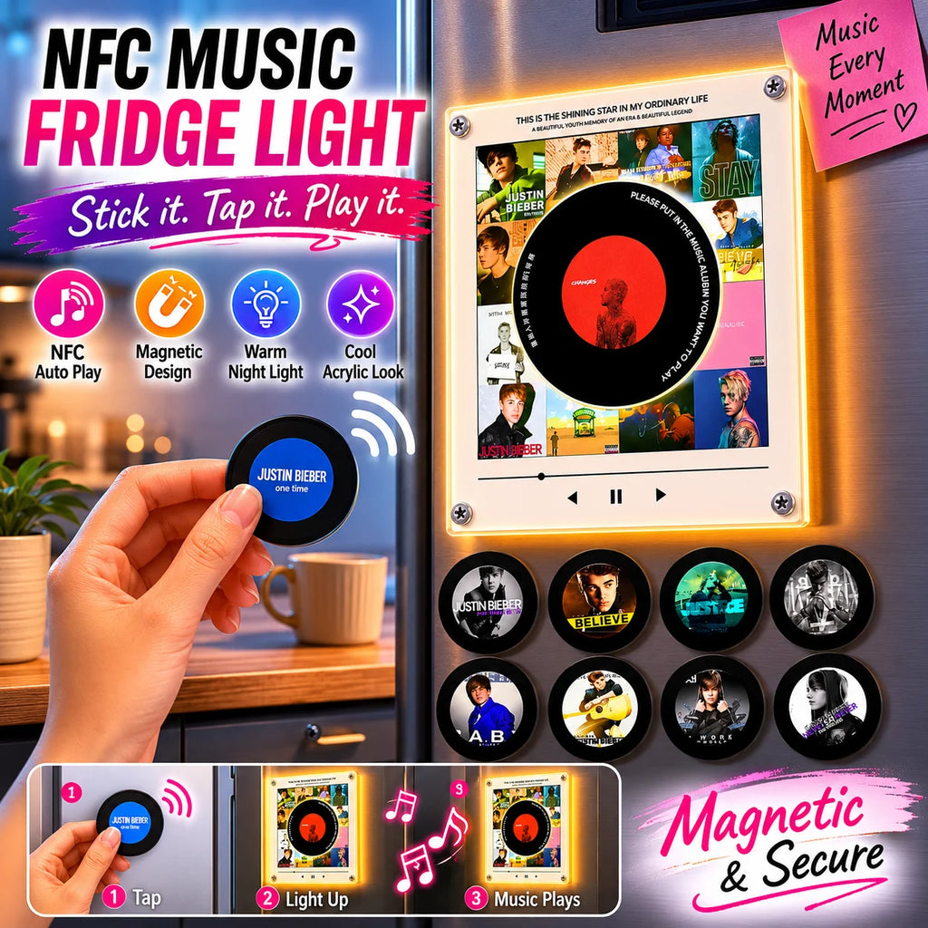 NFC Record Player Fridge Speaker