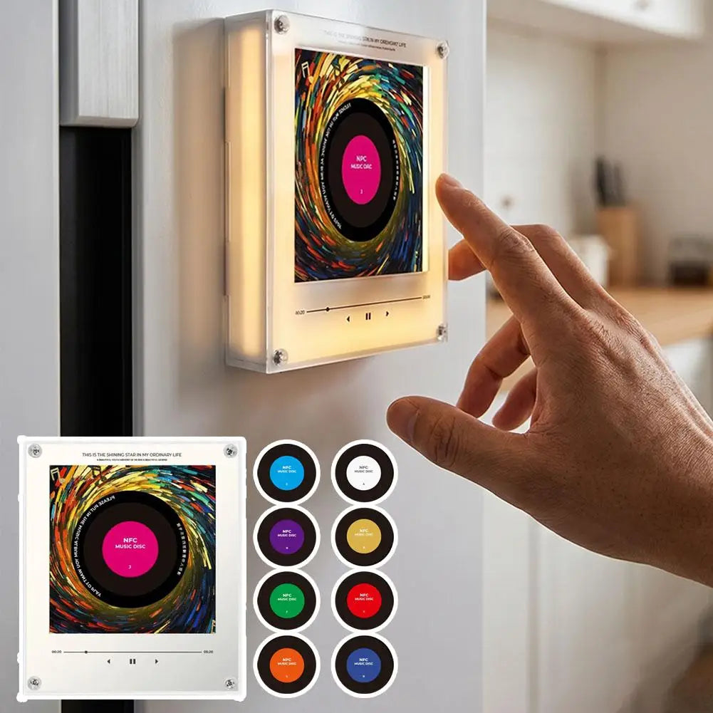 NFC Record Player Fridge Speaker